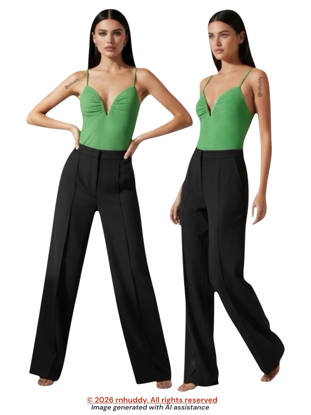 COS size 2 black lyocell wide leg pant